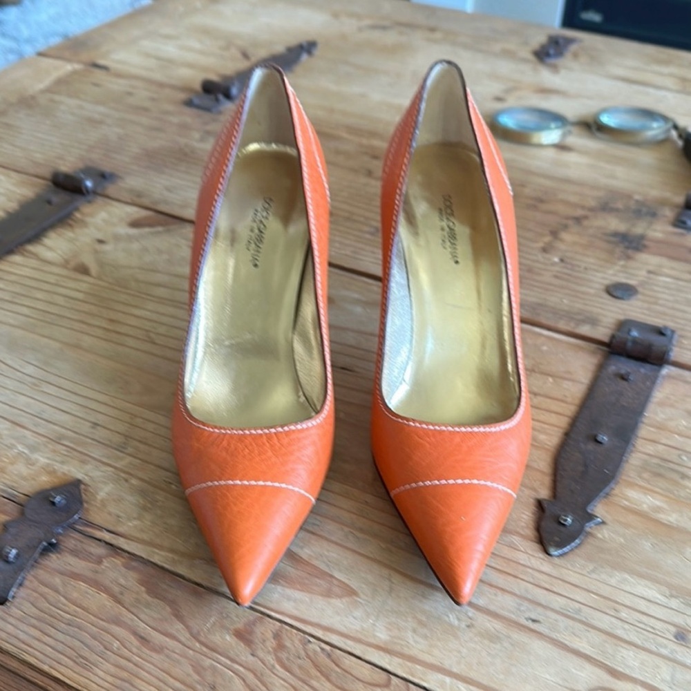 Dolce & Gabbana Vibrant Orange Heels